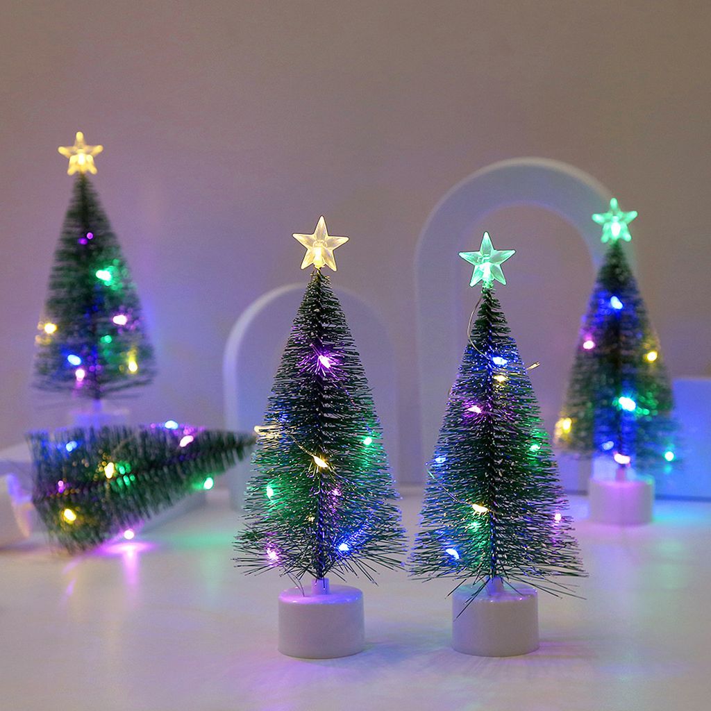 3-teiliger LED-Weihnachtsbaum, auffälliger, langlebiger, farbenfroher, leuchtender Weihnachtsbaumschmuck für die festliche Dekoration zu Hause, 3...