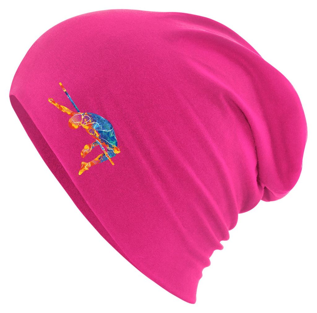 Huuraa Beanie Leichtathletik Hochsprung Fuchsia One Size Baumwolle und Elasthan Mütze Geschenkidee