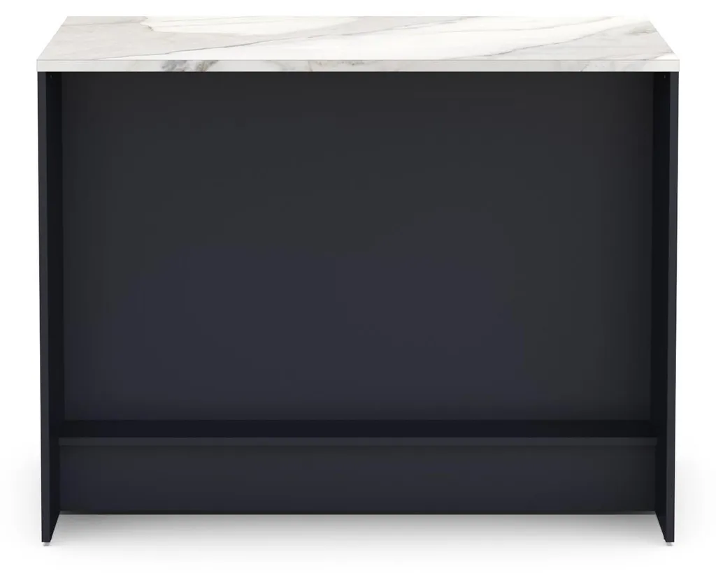 Ilot de Cuisine Central CHESTER 120cm Meuble de Rangement Multifonction - 5