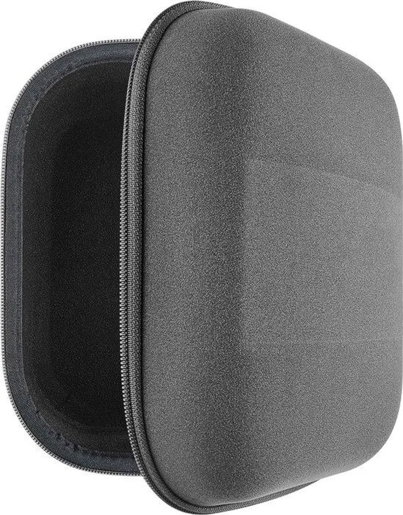 Sacoche de voyage grise pour casque audio circum-aural, format XL spacieux