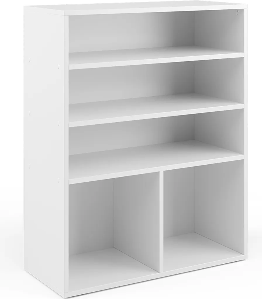 Bibliothèque compacte blanche 2 compartiments Vicco design moderne - 4