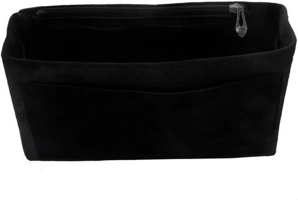 Organiseur de sac daim noir taille M - Structure souple et protection