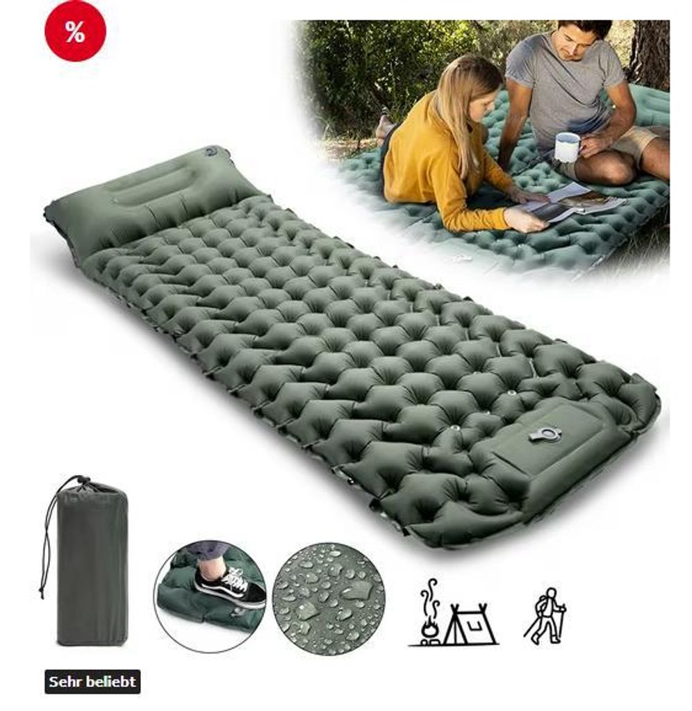 Camping Isomatte, selbstaufblasbare Camping Luftmatratze Produktbild 