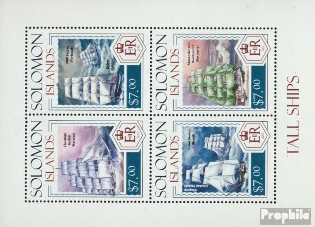 Briefmarken Salomoninseln 2014 Mi 2342-2345 Kleinbogen (kompl. Ausg.) postfrisch Schiffe
