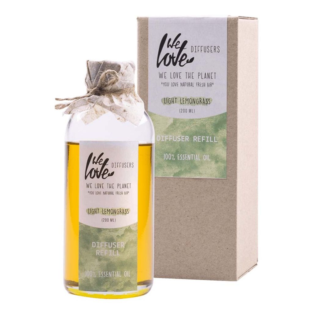 We Love The Planet 100% Essential Oil Diffuser - Refill Light Lemongrass 200 ml