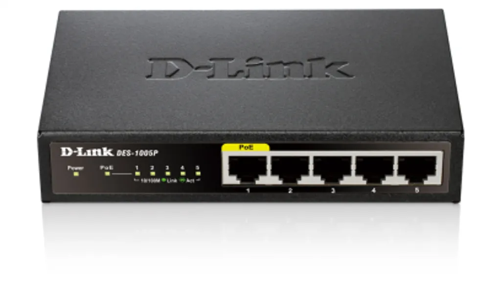 Switch PoE 5 Ports pour Vidéosurveillance D-Link DES-1005P Ethernet