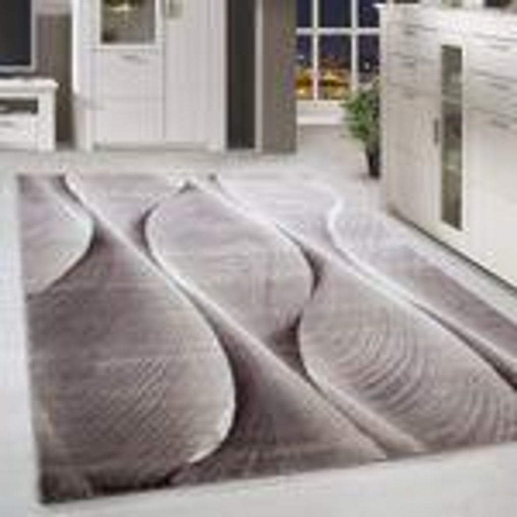 Homebyhome Teppich Wohnzimmer Moderner Abstrakt Design Produktbild 