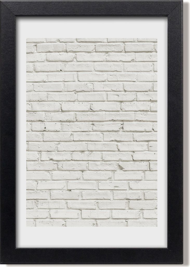 Bild 20x30 MDF-Rahmen, Wandkunst Backsteinmauer
