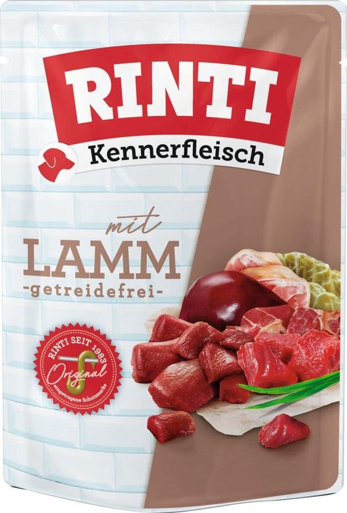 Rinti Kennerfleisch Lamm Frischebeutel – Nassfutter für Produktbild 