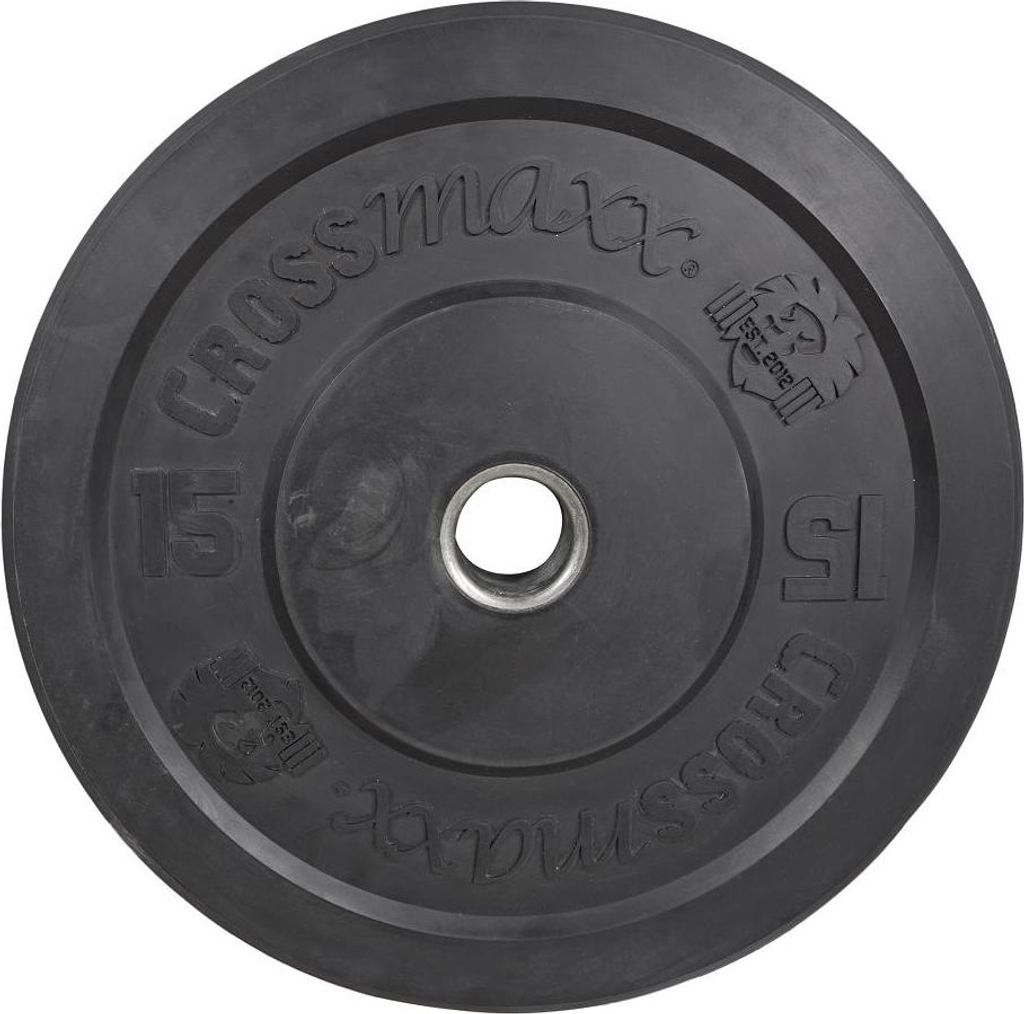 Lifemaxx Crossmaxx Bumper Plate 15 kg Schwarz