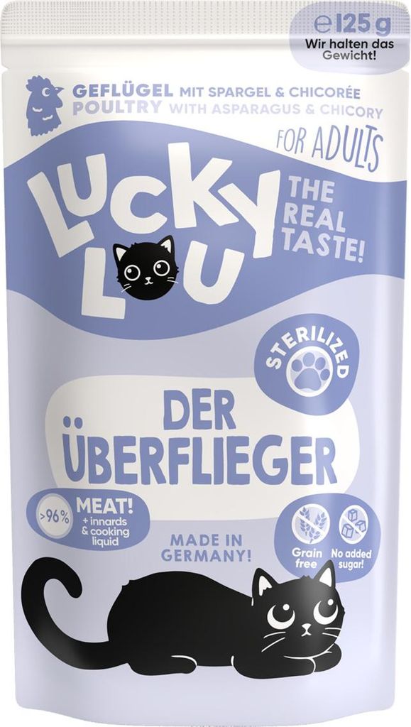 Lucky Lou 014486, Adult, jede Rasse, Geflügel, 125 g, Produktbild 