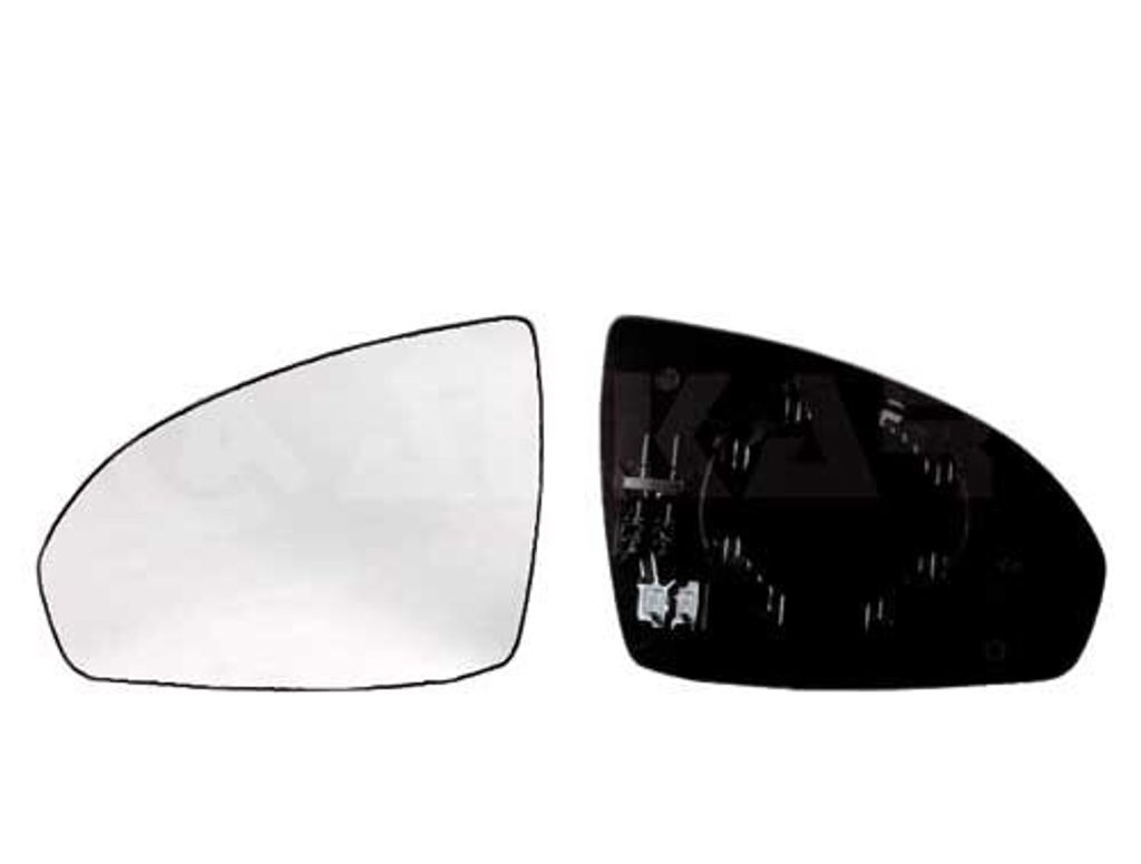 ALKAR Spiegelglas Außenspiegel Links für SMART FORTWO Coupe (451) Beheizbar Konvex 6431009