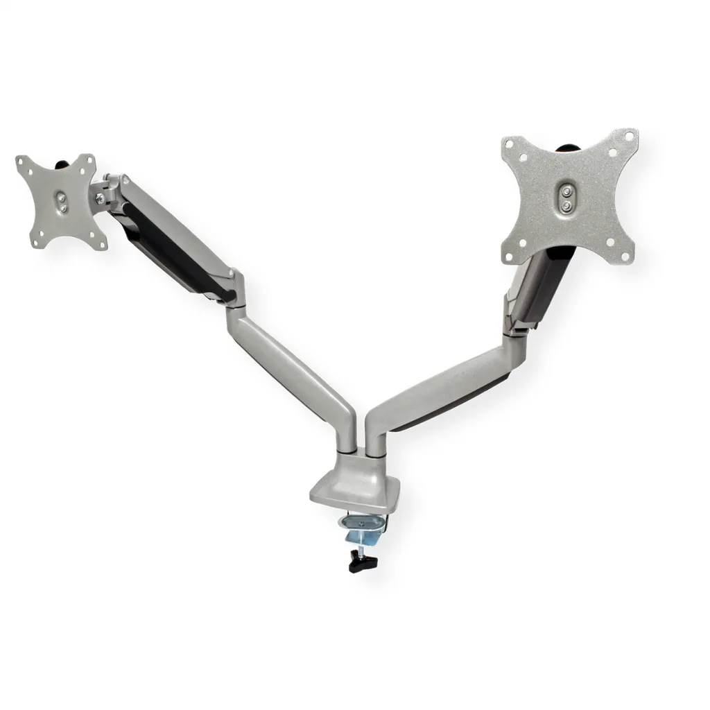 Support double écran pour bureau bras articulé gaz VALUE noir 32" - 4