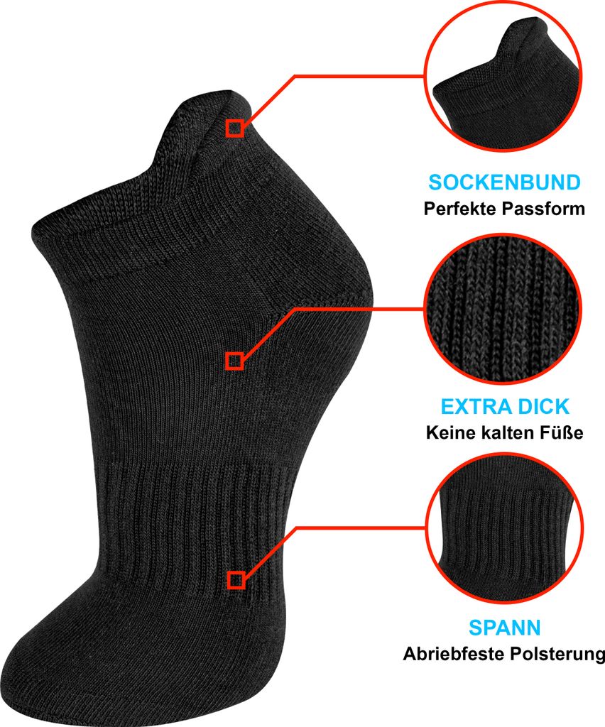 12 Paar Thermo Socken Winter Sport Socken Dicke Socken Produktbild 3