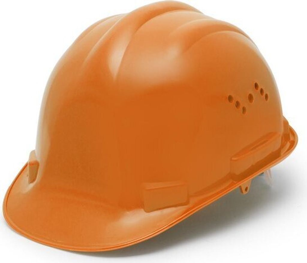 Bauhelm - Orange - Schutzhelm für Erwachsene - 52 bis 62 CM