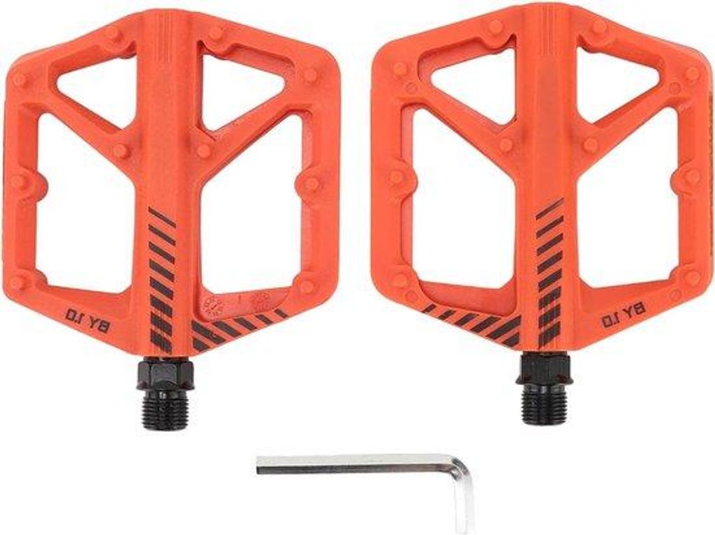 Universell einsetzbares Flachspur-Geländefahrrad-Schlauchfahrradpedal mit Rutschhemmspitzen - Ultrastabil und leicht - Für die meisten Fahrräder...