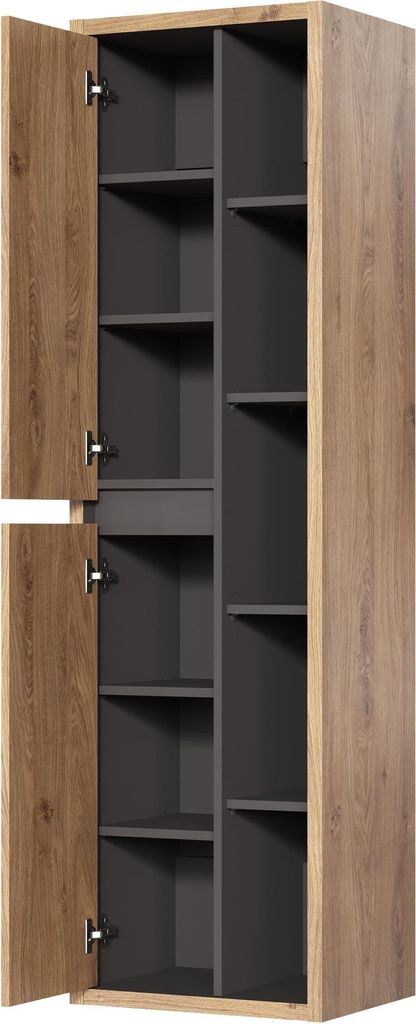 Hängeschrank Regal Hochschrank Schränke Schrank Badezimmer Möbel Holz 50x35x170