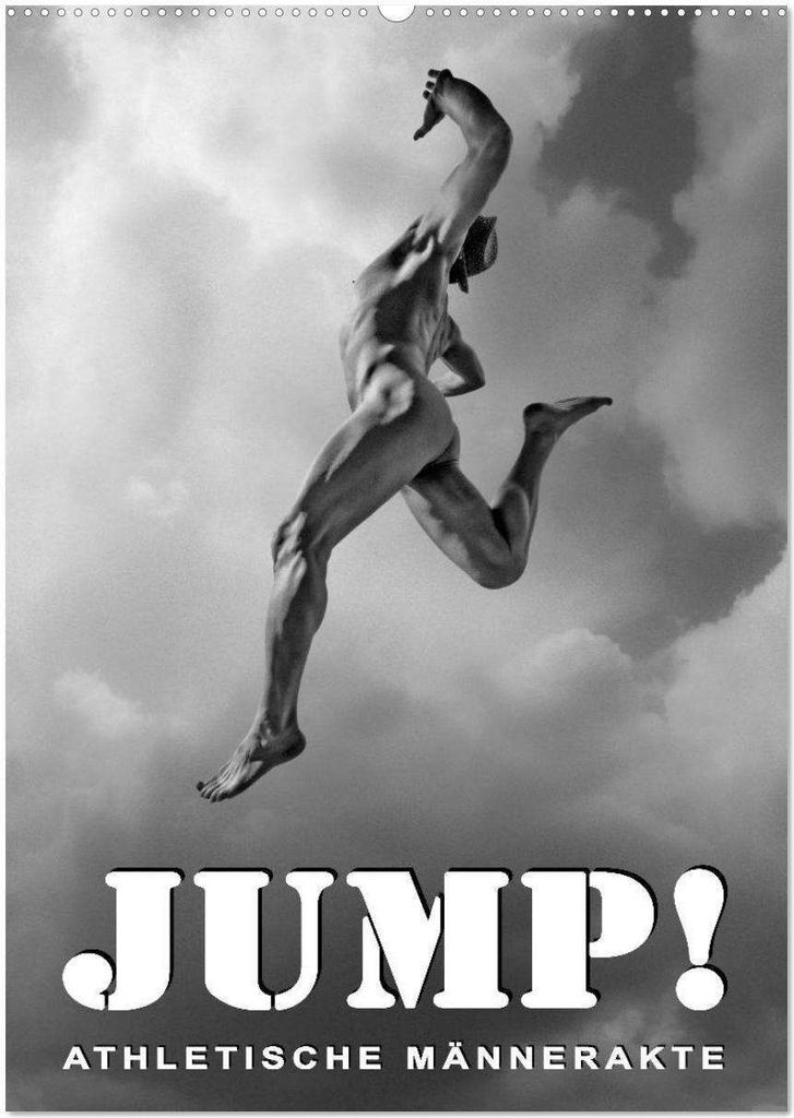 JUMP! ATHLETISCHE MÄNNERAKTE (Wandkalender 2026 DIN A2 hoch), CALVENDO Monatskalender