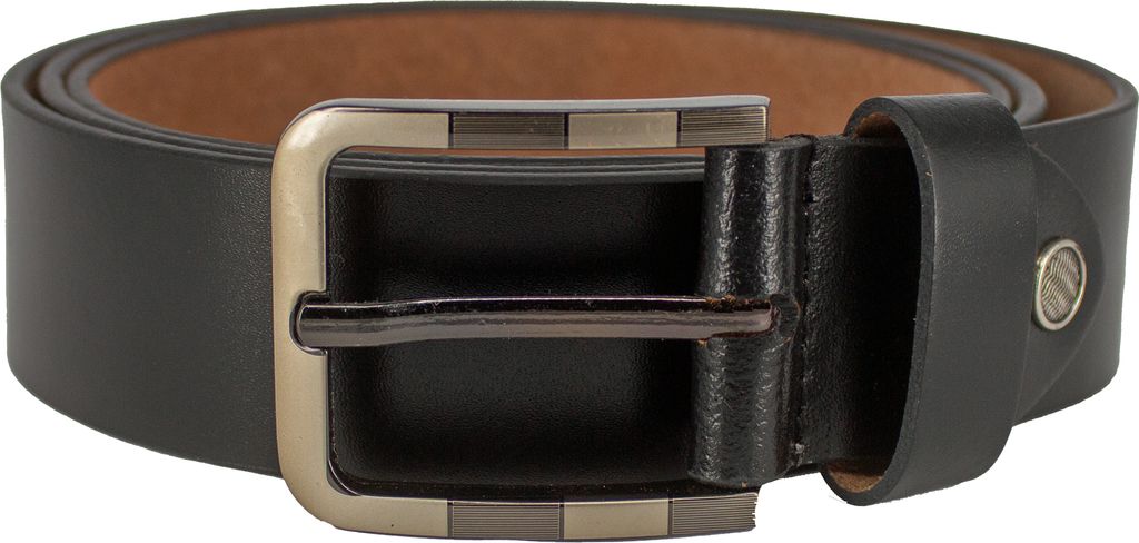 Hochwertiger Büffelleder-Gürtel - Klassisches Design, Universell Kombinierbar – 3.8 cm breit, Größe: Taillenweite 95 cm, Gürtellänge 110 cm...