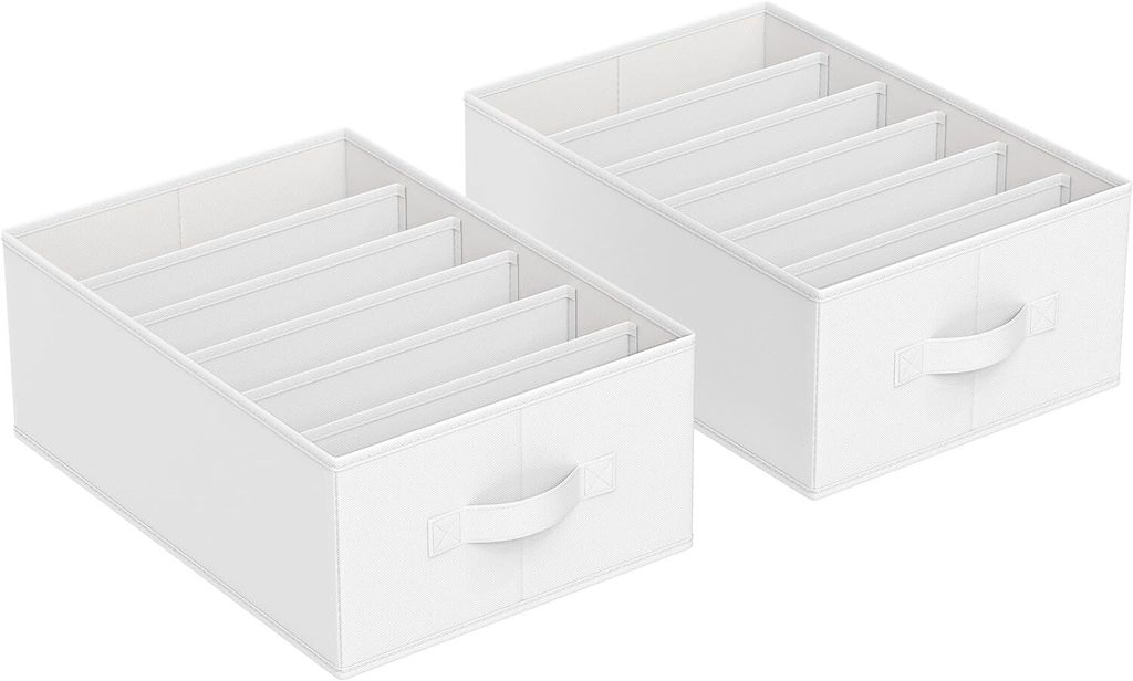 2er Set Aufbewahrungsbox mit 6 Fächern Produktbild 