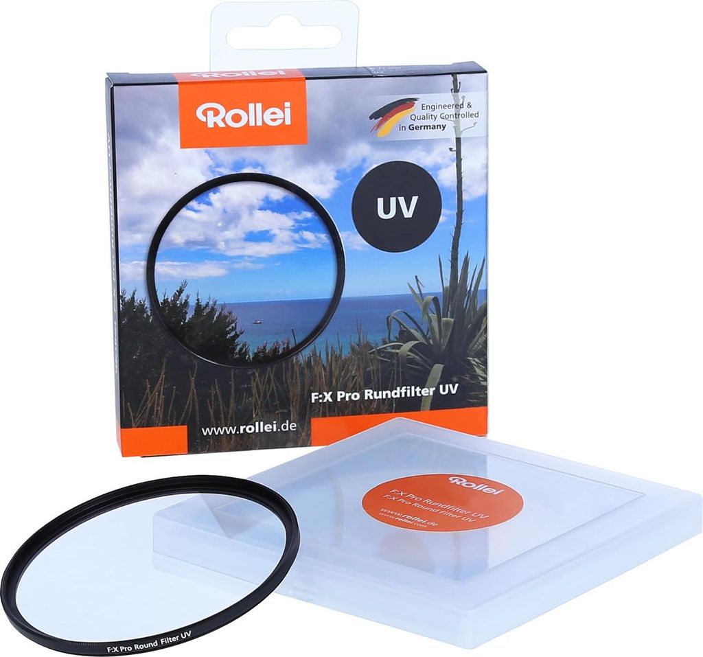 Rollei F:X Pro Rundfilter (77 mm, UV-Filter) Schraubfilter mit hoher Farbtreue und Reflexionsfreiheit