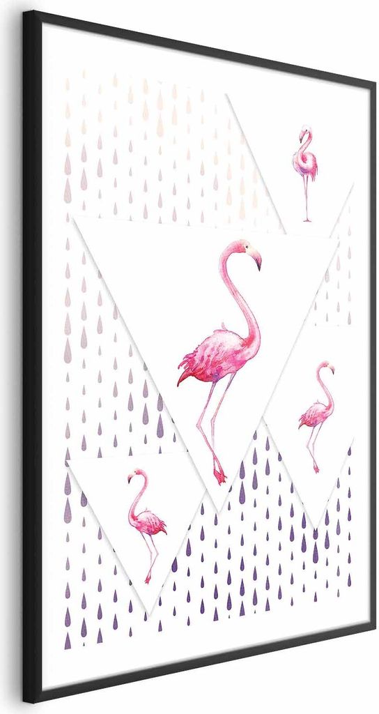 Posterpapier Poster - Flamingo Family 60x90 cm Für Kinder g-C-0119-ao-a