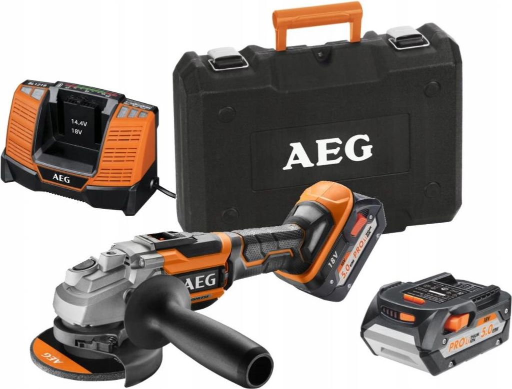 AEG BEWS 18-125BL Profi-Akku-Winkelschleifer, 125 mm Produktbild 