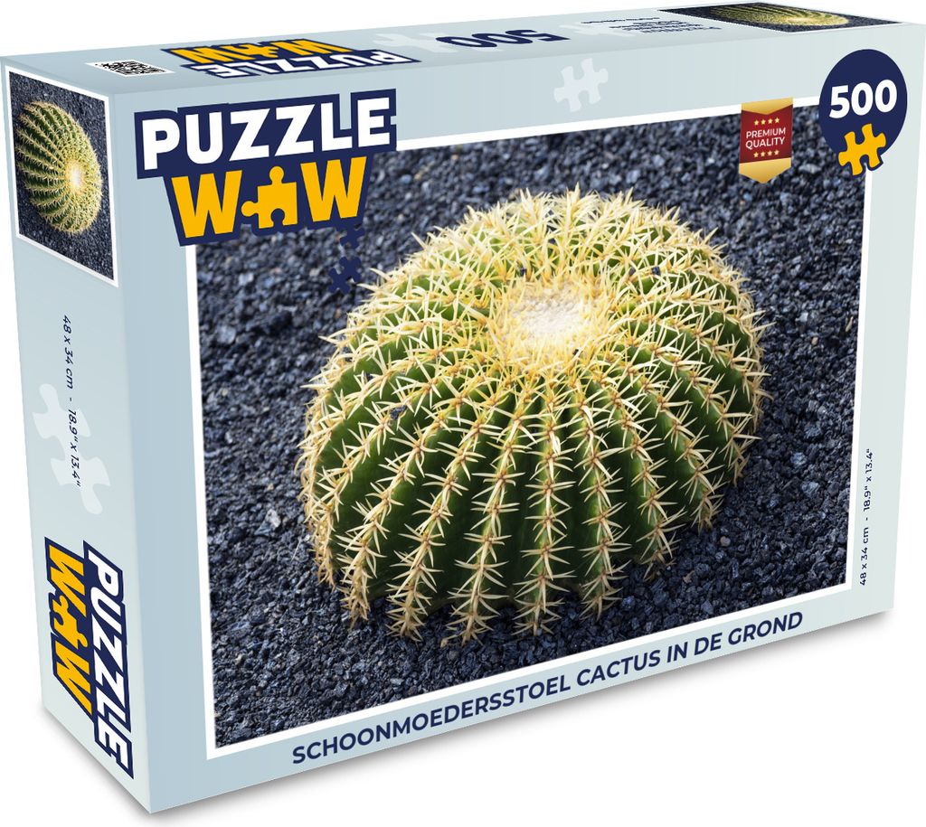 MuchoWow Puzzle 500 Teile Der Kaktus der Schwiegermutter in der Erde - 500 Teile - Kinder - Selberbauen - Puzzlespiele
