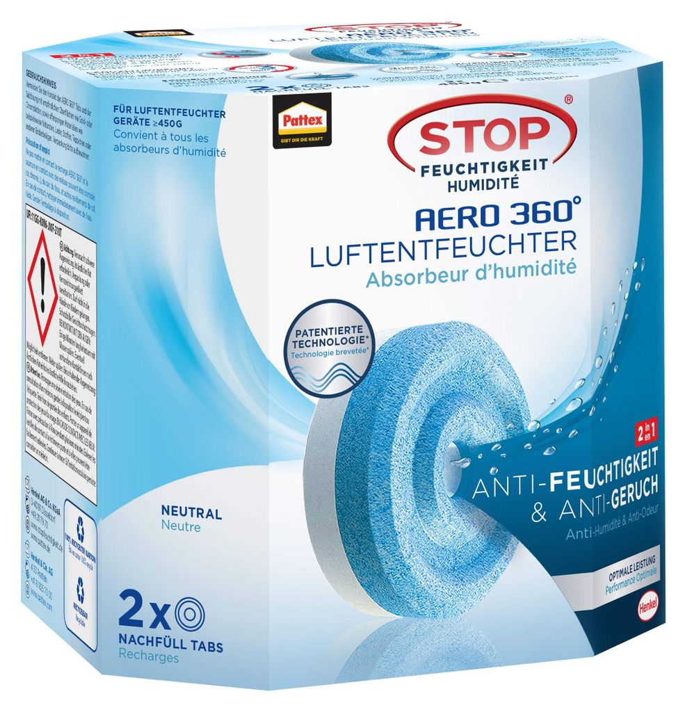 Pattex AERO 360° Neutral Tabs Nachfüllpack, reduzieren Produktbild 