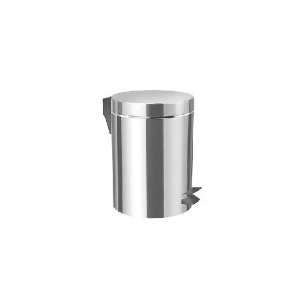 Poubelle de salle de bain 5 litres en inox brillant Jika design moderne