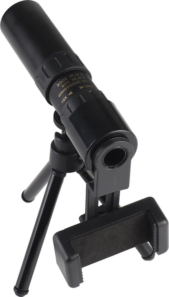 Monokulares Teleskop 10x-300x Vergr??erung 40-mm-Objektivmonokular mit Telefonhalter und -Stativ fr Vogelbeobachtungskonzerte