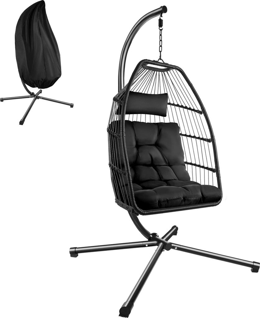 Fauteuil suspendu Ariane avec structure et coussin 160kg - Image du produit 