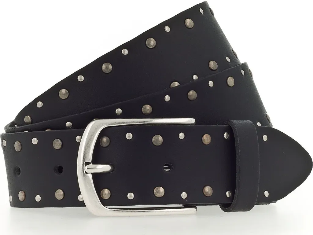 Cintura Mustang Leather Belt W90 Black - Lo Spirito della Strada