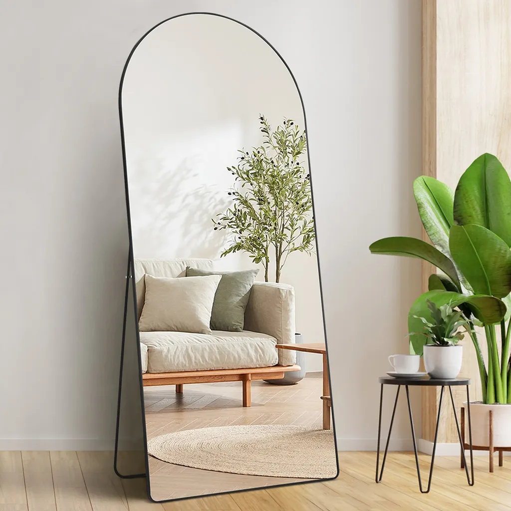 Miroir Mural Anti-Éclats 180x81cm pour Agrandir une Pièce avec Support - 8