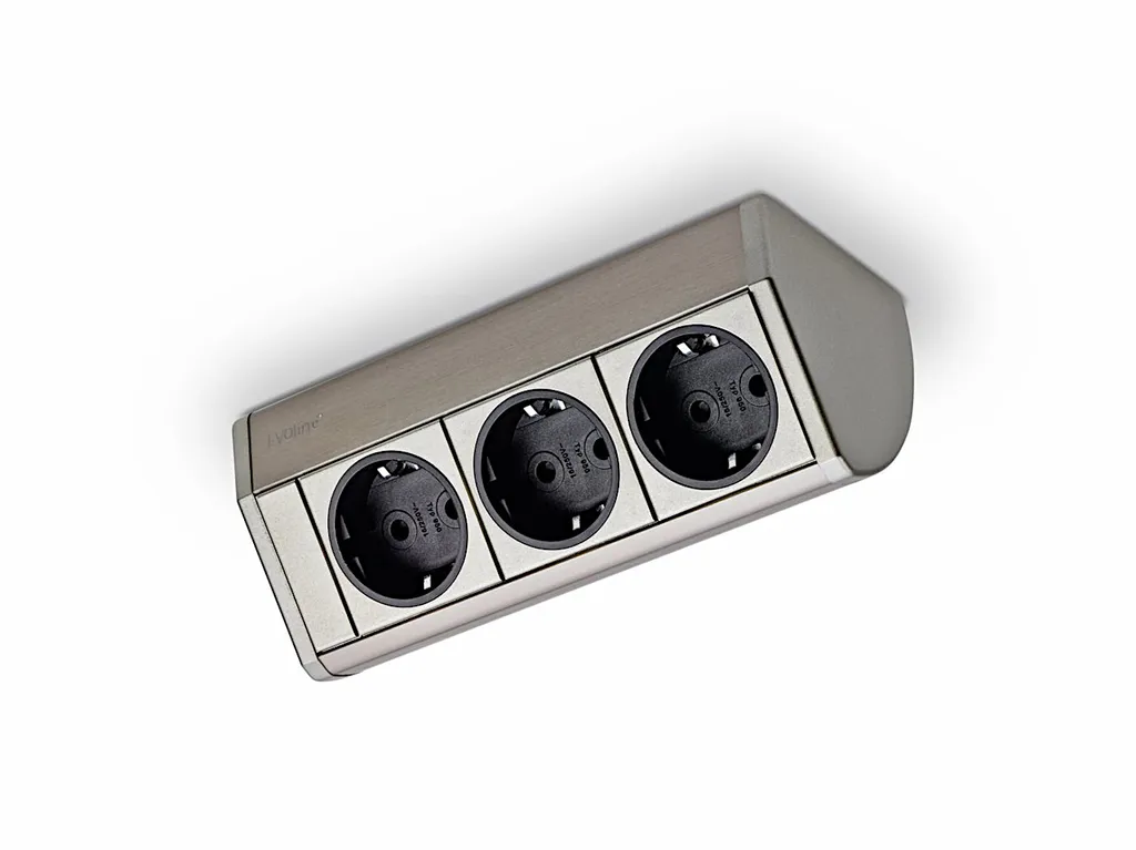 Prise de cuisine sous meuble Hailo Evoline Dock pour crédence en inox