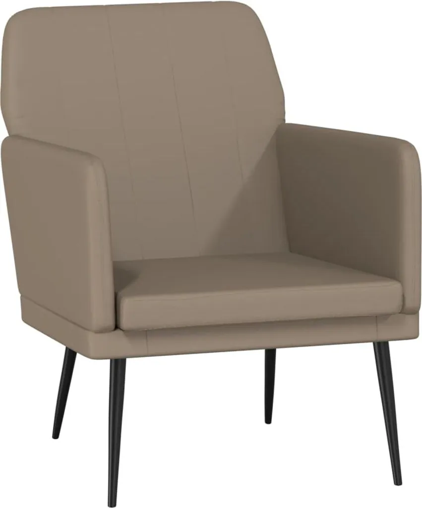 vidaXL Poltrona per Famiglia Marrone Cappuccino - Pelle Finta Lavabile