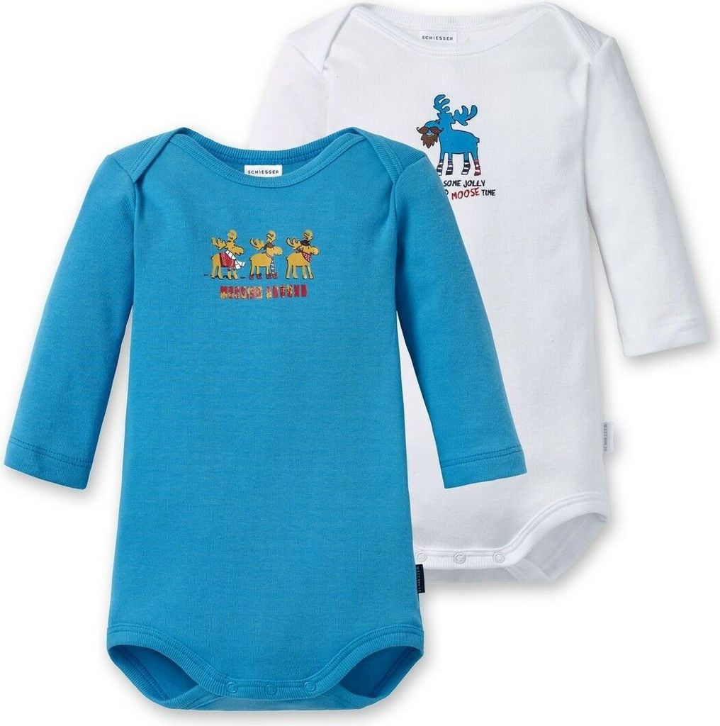 Schiesser - Jungen Body langarm Doppelpack Gr. 62