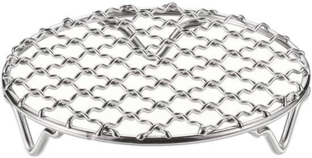 Kugelförmiger Edelstahl-Grill mit 12 cm Torten, 25 mm Beinen, vollautomatischen Korbgrillnetz für Braten, Dampfgarer und Grillen