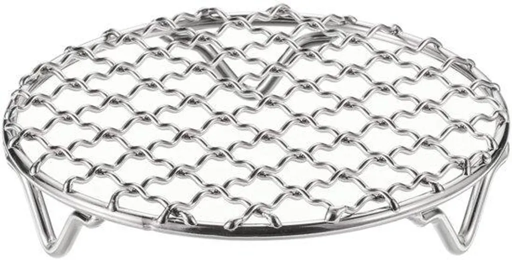Support de cuisson rond en inox 120 mm pour rôtir et cuire à la vapeur