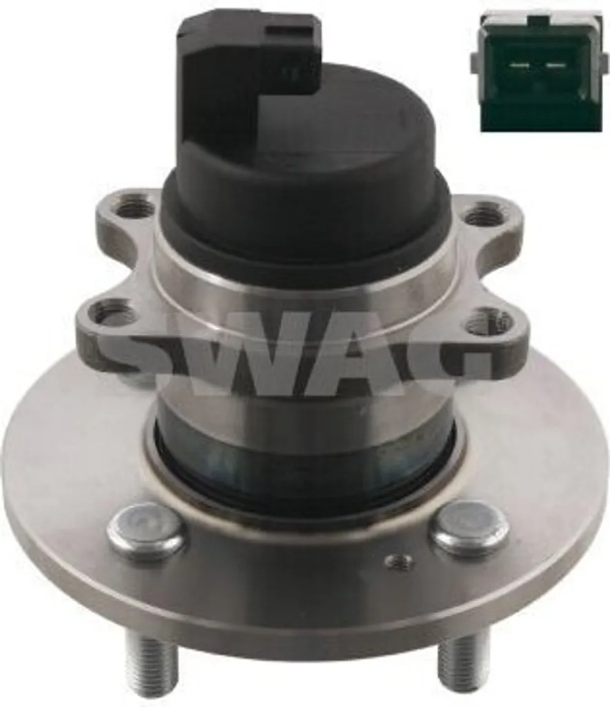 Set 2 Cuscinetti Ruota SWAG 90 93 1403 Hyundai i10 PA Posteriore