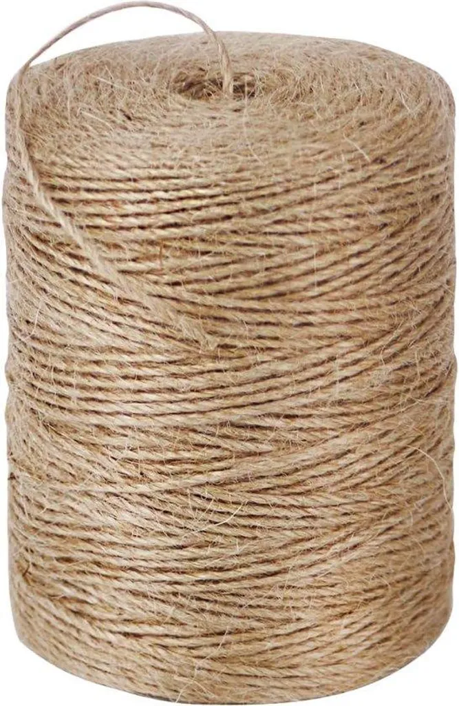 Ficelle de jute 100m robuste et biodégradable pour emballage et jardin