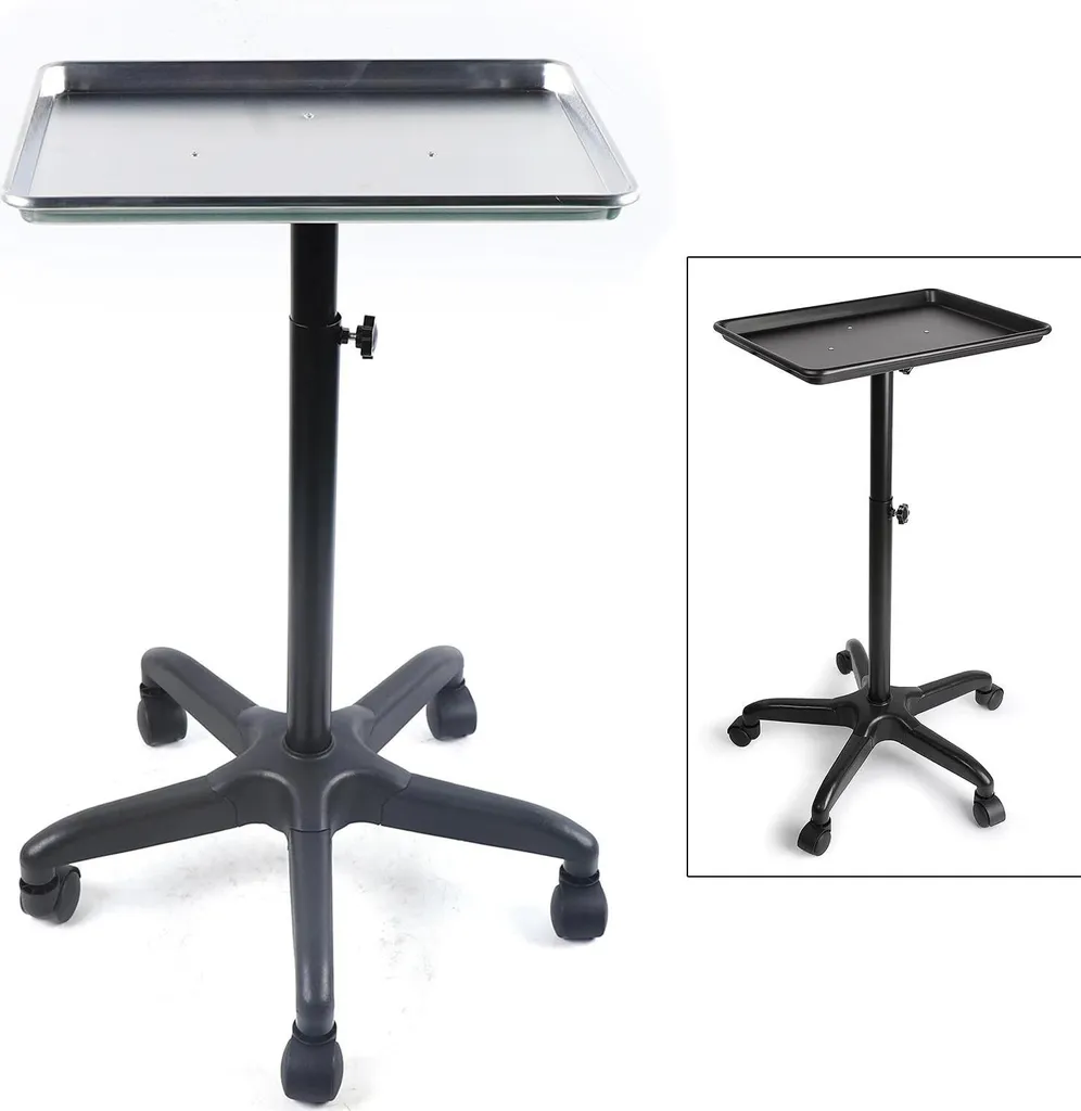 Plateau de coiffeur ajustable : fini le désordre avec ce chariot mobile - 6