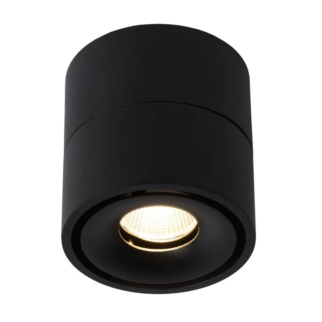 Lampe LED Intégrée 8W Yumiko Lucide 2700K Noir Mat Design Moderne