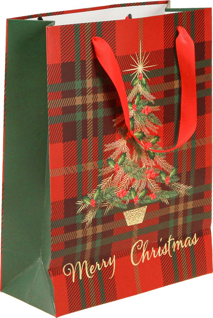 Geschenktüte Weihnachten 18x8x24cm mit Henkel und Motiv 1 Produktbild 4