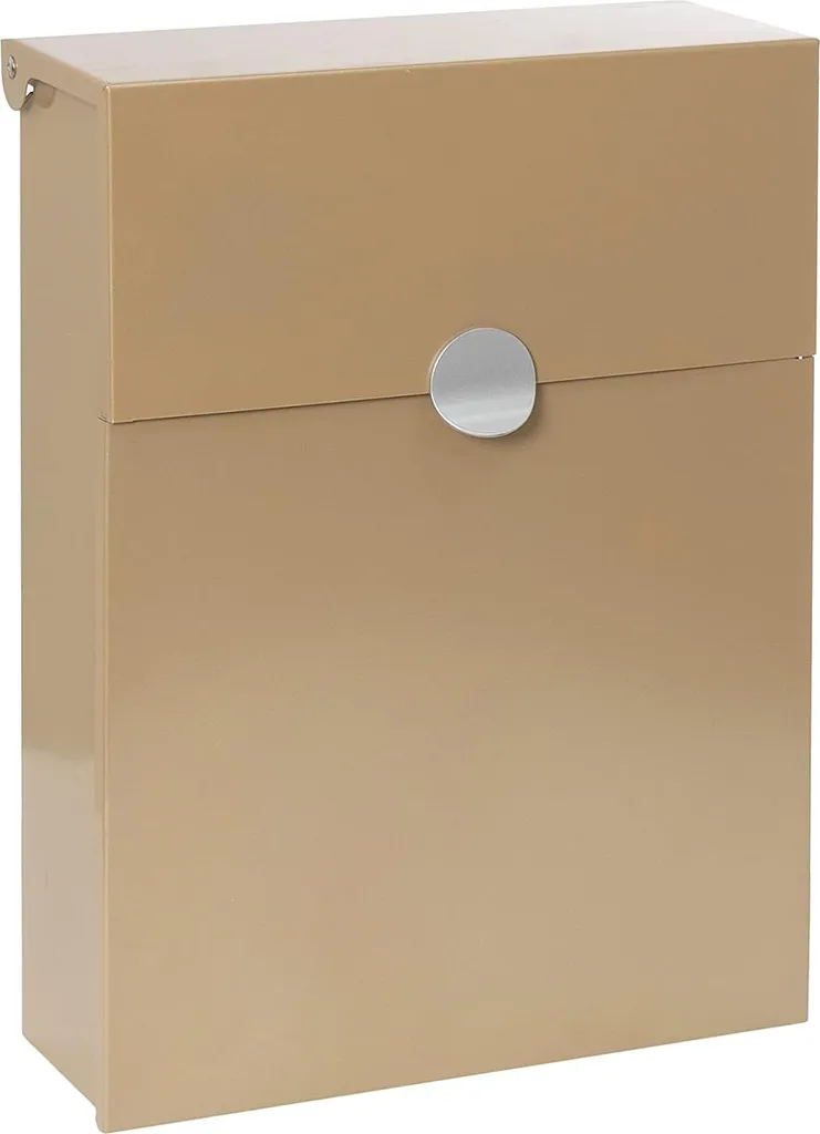 Boîte aux lettres personnalisable argent iridium format A4 37x26x10 cm