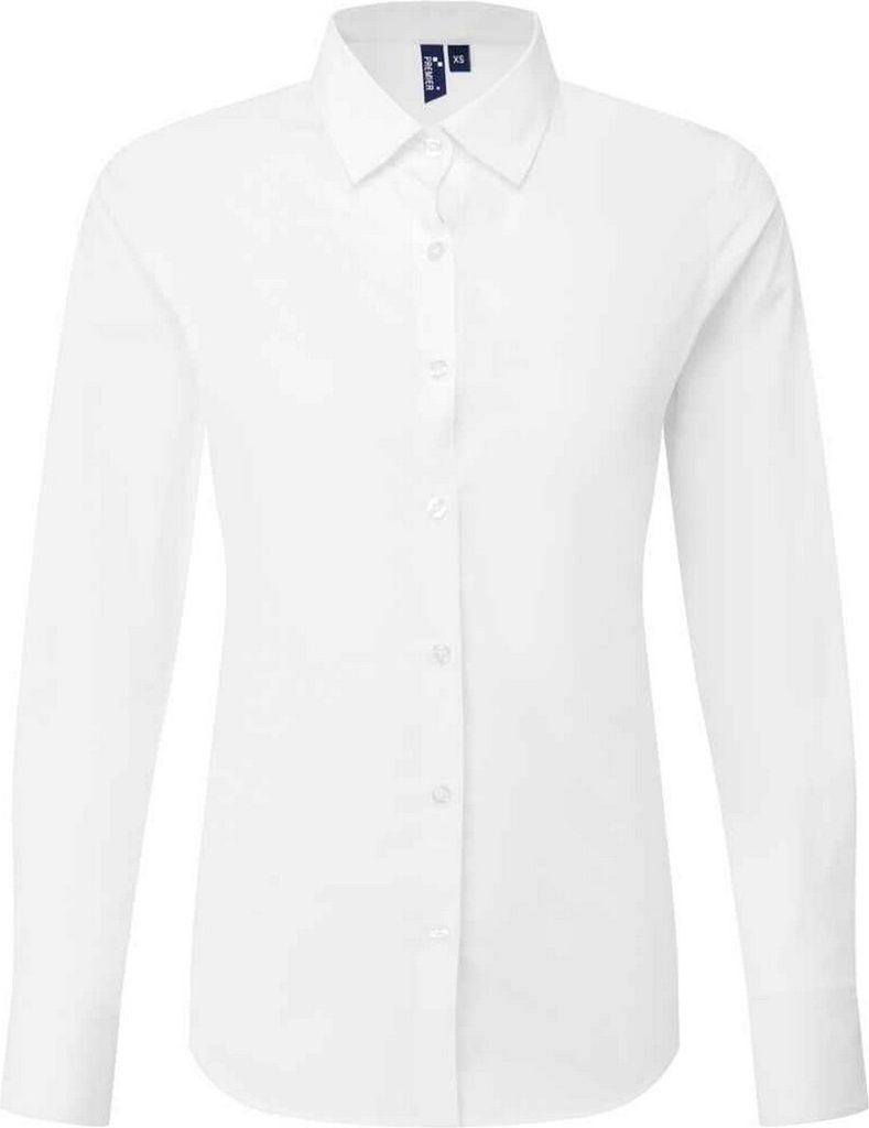 Premier - "Recyclight" Hemd für Damen Langärmlig PC7730 (XXL) (Weiß)