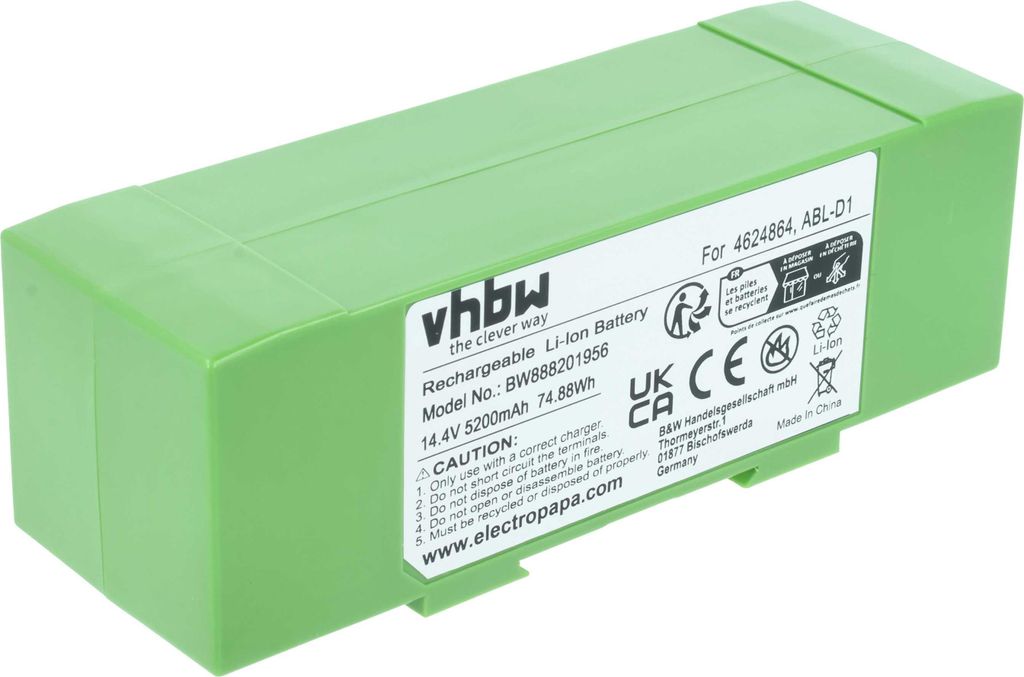 vhbw Akku kompatibel mit iRobot Roomba i857840, J7, i8550, Produktbild 