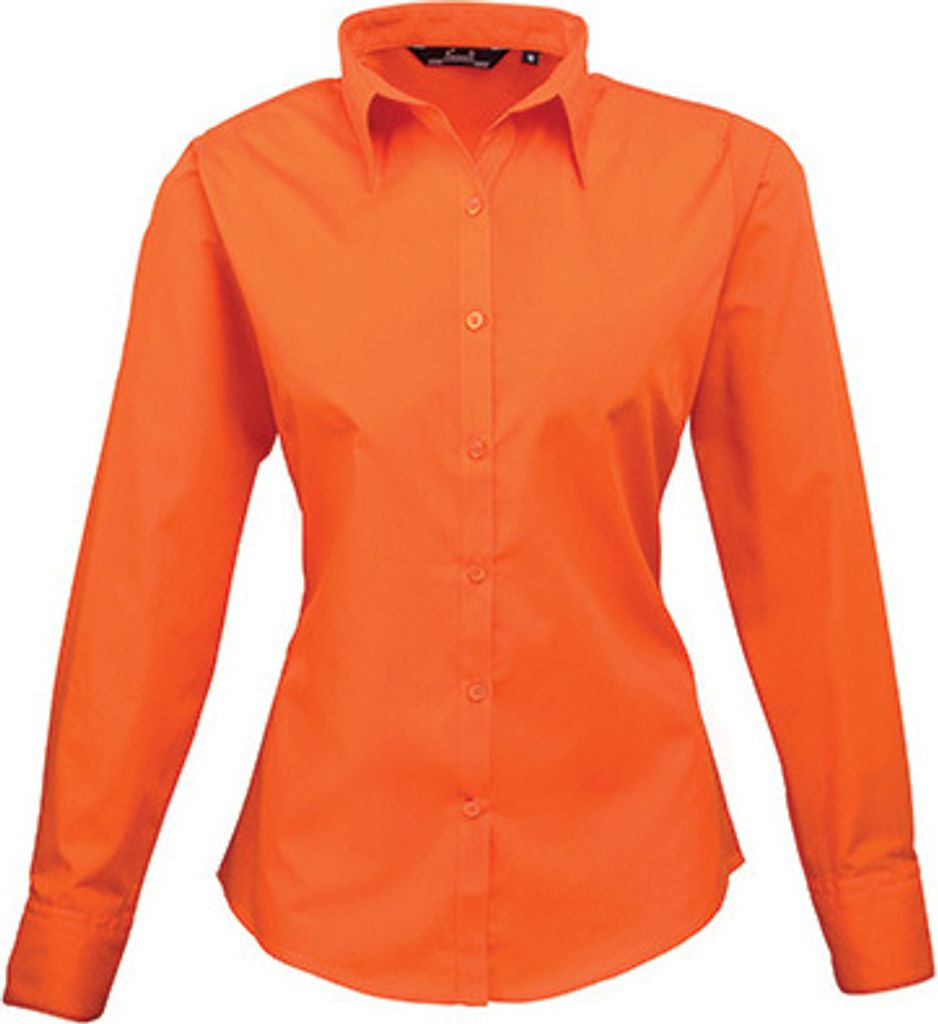 Premier Workwear , Women´s Poplin Long Sleeve Blouse , Produktbild 