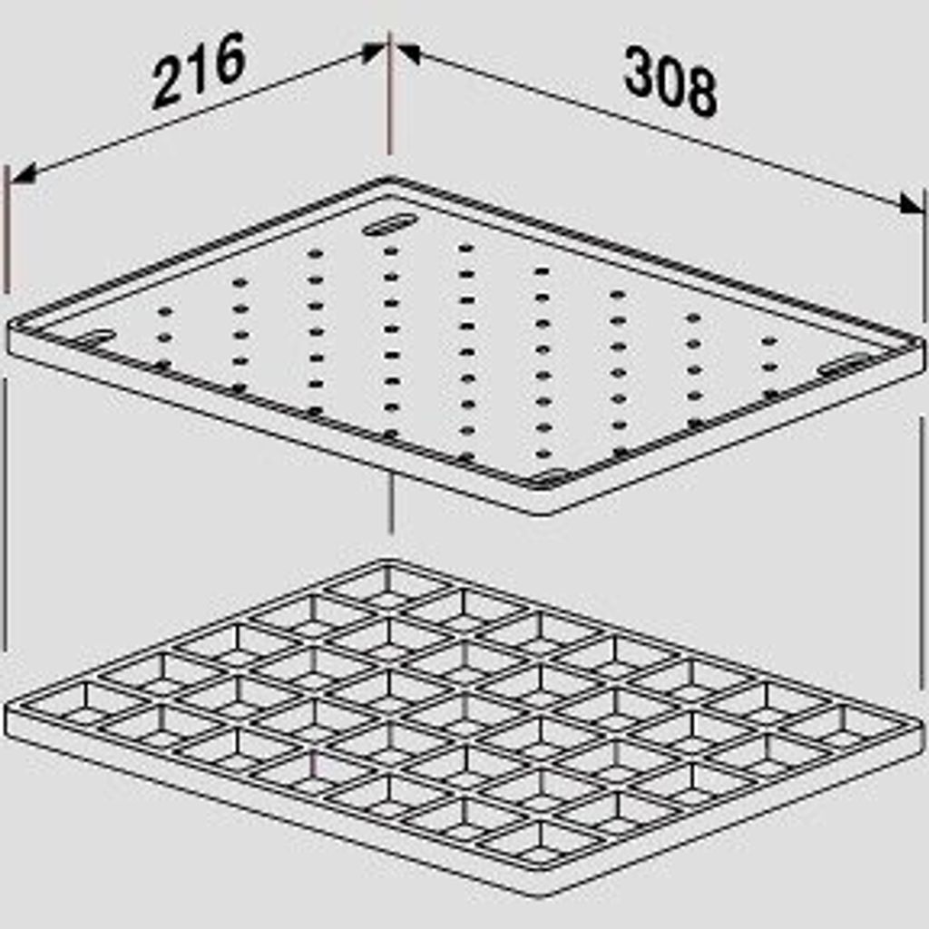 SANIT 60.006.00..0099 Ablageset für multiset anthrazit Produktbild 