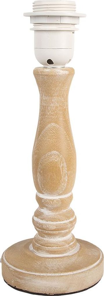 Base per lampada Clayre & Eef Ø 16x28 cm in legno marrone Immagine del prodotto 